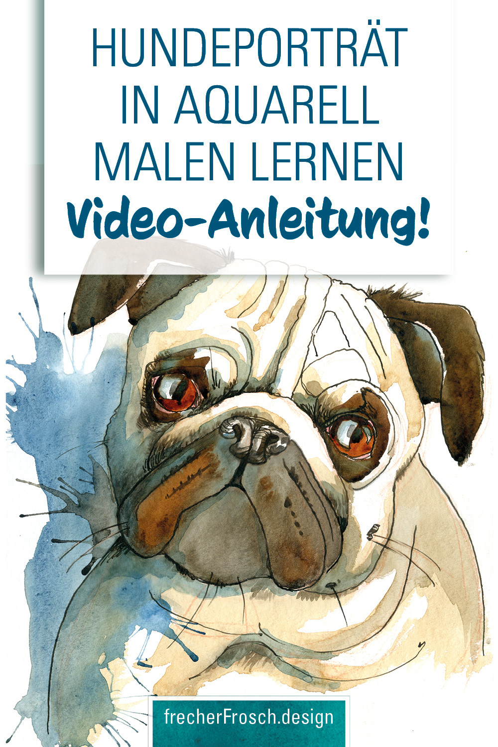 Einen Hund Malen Mit Aquarell Einfach Schritt F R Schritt