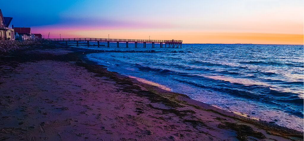 Tolle Fotos - Spiegelreflex oder Handy? Urlaubsfoto vom Sonnenaufgang über der Ostsee