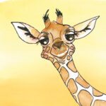 Giraffe - Illustration für Kinderbücher